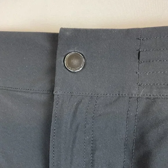 Athleta Rincon Bermuda Shorts 4 Black Pockets - Picture 5 of 10